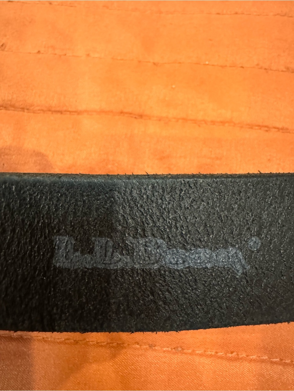 LLBean Classic Black Leather Men's Belt - Sz L/XL - Picture 5 of 8